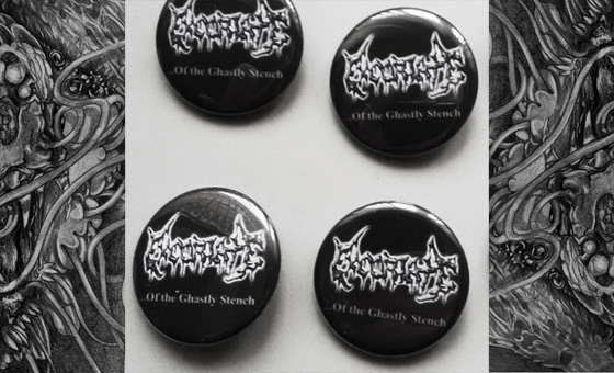 EXCORIATE (Chile) ... Of the ghastly stench Tape out now! Excoriate_badges