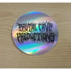 BRUTAL CAVE Recs - Mini sticker