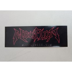 MOUFLON - Dark red logo sticker