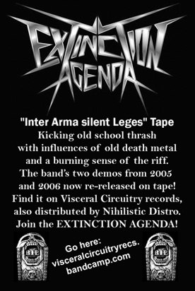 EXTINCTION AGENDA Tape out now! Extinctionagenda_flyer